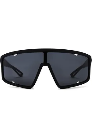 Prada Visor Sunglasses in Matte Black - Black. Size all.