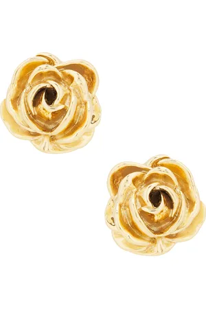 MAGDA BUTRYM Rose Stud Earrings in Gold - Metallic Gold. Size all.