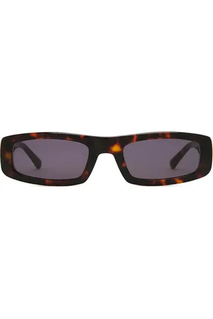 Ami Rectangle Sunglasses in Shell - Brown. Size all.