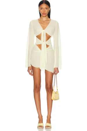 Bananhot Maci Mini Dress in Daisy Yellow - Yellow. Size M/L (also in XS/S).
