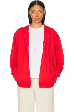 The Row Rosy Jacket in Tomato Red - Red. Size L (also in M).