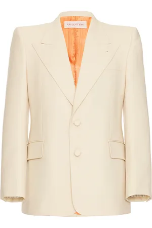 VALENTINO Blazer Jacket in Burro - Cream. Size 48 (also in 50, 52).