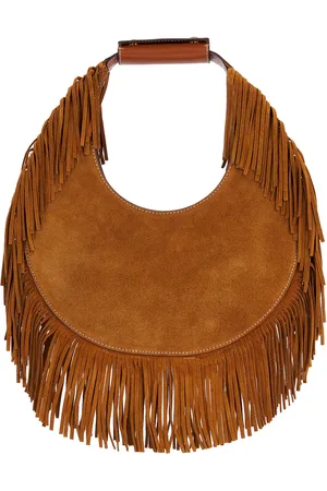 Staud Moon Tote Bag in Tan Fringe - Brown. Size all.