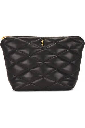 Saint Laurent Large Cosmetic Pouch in Nero - Black. Size all.