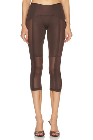 KNWLS Grace Capri Legging in Brown - Brown. Size XS (also in ).