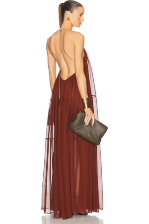 Retrofete Arlet Dress in Chestnut - Brown. Size L (also in M, S, XL, XS).
