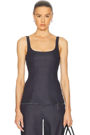 Marni Denim Tank Top in Blublack - Blue. Size 40 (also in 42, 44).