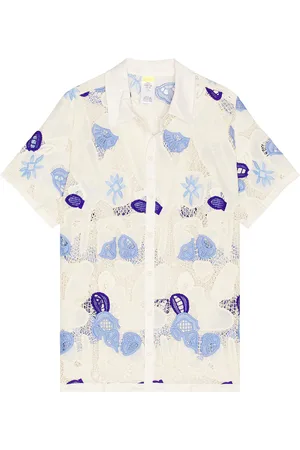 Agua Bendita Jared Shirt in White - White. Size L (also in M, S).