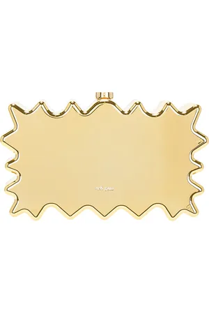 Cult Gaia Paloma Clutch in Shiny Gold - Metallic Gold. Size all.