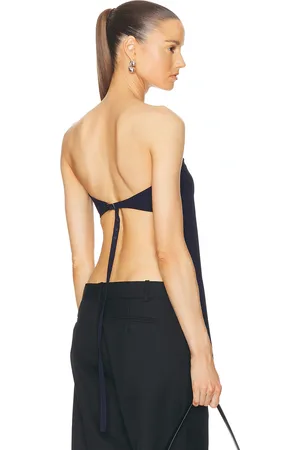 St Agni Strapless Buckle Back Top in Inkwell - Navy. Size L (also in ).