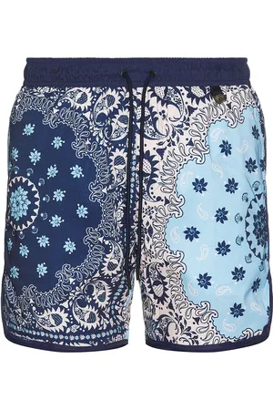 Agua Bendita Liam Swim Trunks in Blue - Blue. Size 30 (also in 32, 34, 36, 38).