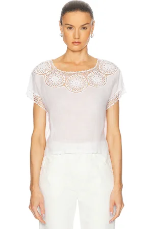 NILI LOTAN Caila Top in Ivory - Ivory. Size M (also in ).