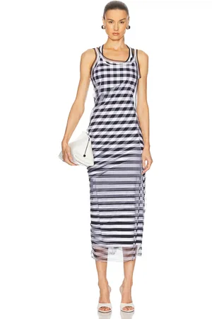 Sportmax Naro Dress in Black & White - Black. Size L (also in M, S, XS).