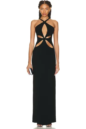 Monot Cutout Halter Dress in Black - Black. Size 8 (also in ).