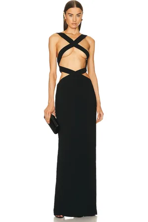 Monot Criss Cross Bandage Dress in Black - Black. Size 2 (also in ).