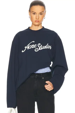 Acne Studios Crew Sweater in Deep Blue - Blue. Size M (also in S, XS).