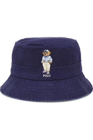 Ralph Lauren Bear Bucket Hat in Newport Navy - Blue. Size L/XL (also in ).