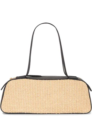 Khaite Simona Shoulder Bag in Black & Natural - Tan. Size all.