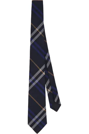 Burberry Check Tie in Ink IP Check - Black. Size all.