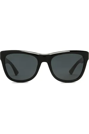 Saint Laurent SL 816 Sunglasses in Shiny Solid Black - Black. Size all.