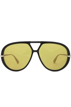 Bottega Veneta Aviator Sunglasses in Black - Black. Size all.