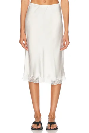 The Row Irene Skirt in Ivory - Ivory. Size 4 (also in 6).