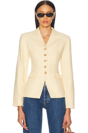 POSSE Matilda Jacket in Dusty Citron - Lemon. Size L (also in M, S, XS).