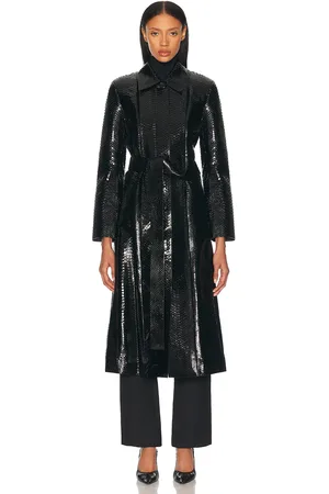 The Row Traviesa Coat in Black - Black. Size 2 (also in ).