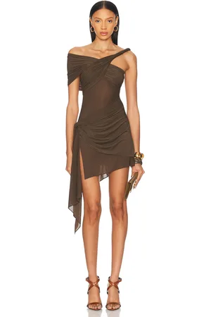 RONNY KOBO Izel Dress in Desert - Grey. Size L (also in M, S, XS).