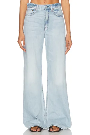 Ralph Lauren Wide Leg in Novera Wash - Blue. Size 24 (also in 25, 26, 28, 29, 30).
