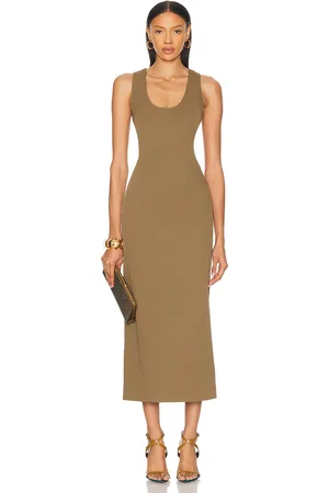 RONNY KOBO Tilly Dress in Military Green - Green. Size L (also in M, S, XS).