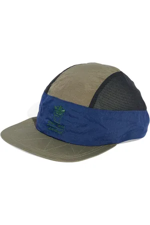 adidas X Brain Dead Panel Mesh Cap in Black Collegiate Navy & Branch - Brown. Size L (also in ).