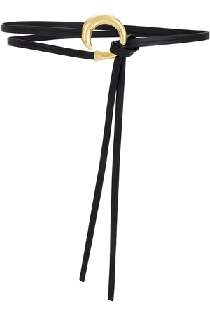 Bottega Veneta Knot Belt in Black & Muse Brass - Black. Size M (also in ).