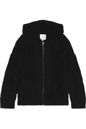 Found Cable Knit Hoodie in Black - Black. Size XL/1X (also in ).