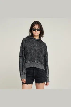 G-Star Washed Embossed Oversized Hoodie - - Women