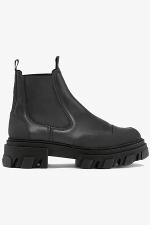 Ganni Stitch Cleated Low Chelsea Boots in Responsible Size 12 Women