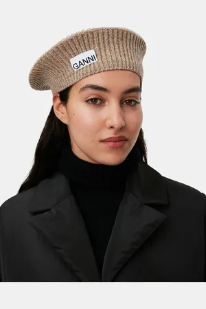 Ganni Wool Beret in Women