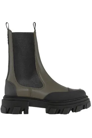 Ganni Mid Chelsea Boots in Kalamata Size 4 Women
