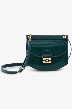 Ganni Green Small Apo-G Bag in Women