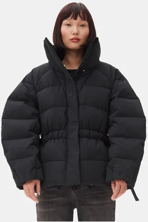 Ganni Tech Oversized Puffer Jacket in Size Large/XL Polyester Women
