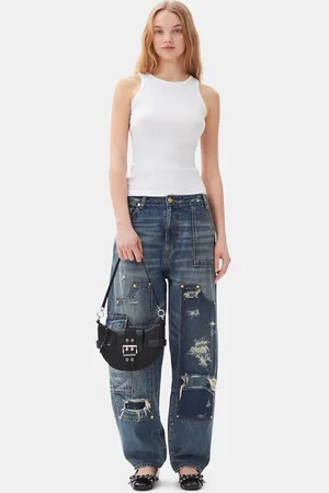 Ganni Small Bucky Crossbody Bag in Nylon Women
