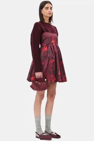 Ganni Satin Mini Bou Bag in Polyester Women