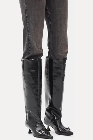 Ganni Eyelets Slouchy High Shaft Boots in Responsible Size 5 Women