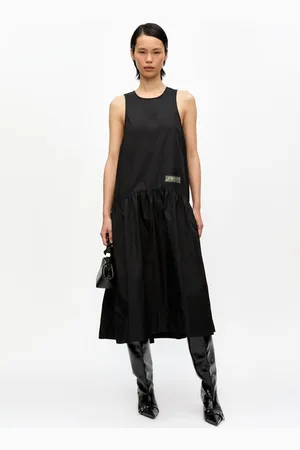 Ganni Duchesse Nylon Midi Dress in Size 10 Polyurethane/Polyester Women
