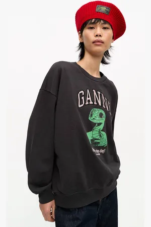 Ganni Red Structured Rib Beret in Women