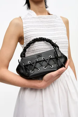 Ganni Mini Lace-Up Bou Bag in Women