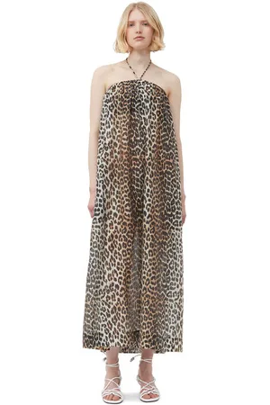 Ganni Sleeveless/Straps Sheer Voile Maxi Strap Dress Size 6 Women