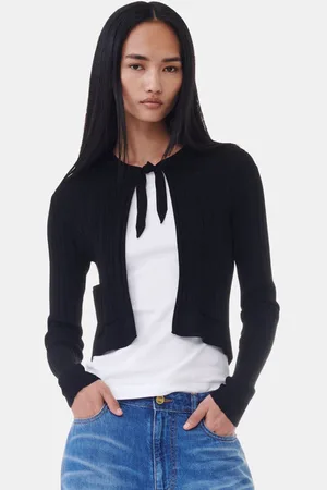 Ganni Open-front Cardigan in Size Large Women
