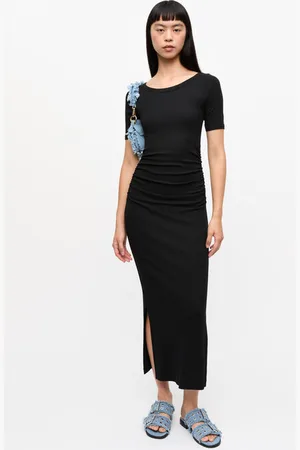 Ganni Soft Cotton Rib Dress Size XS Women
