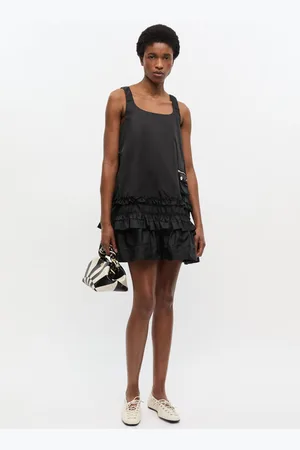 Ganni Bou Bag Small in Black/Egret Women